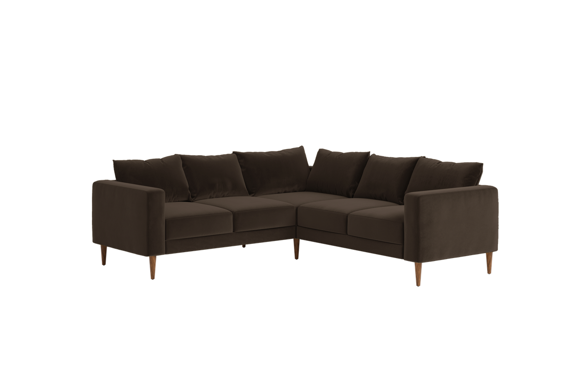 The Essential Corner Sectional | 5 Seat | Recycled Velvet