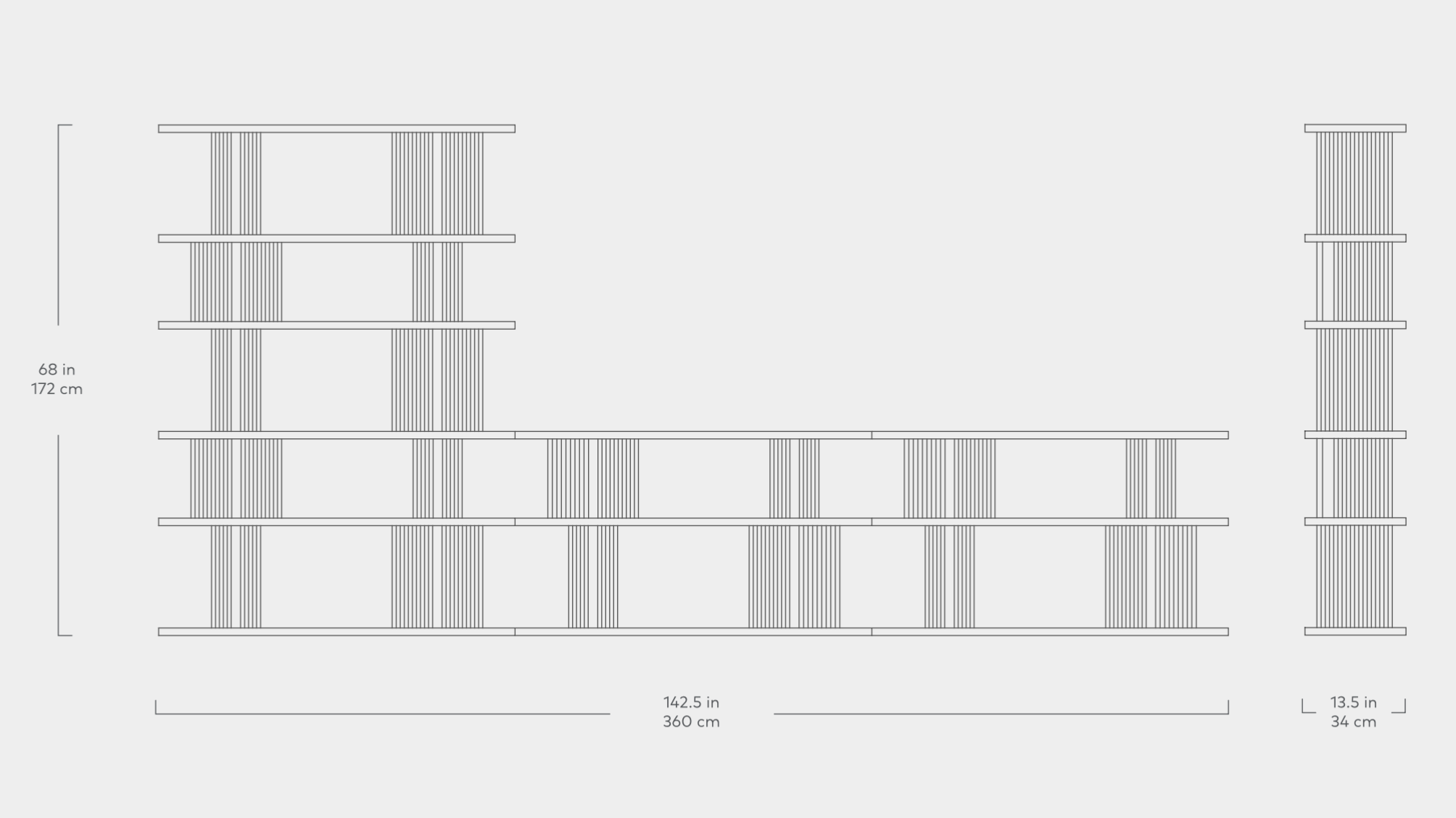 Albion 6-3-3 Shelving Unit