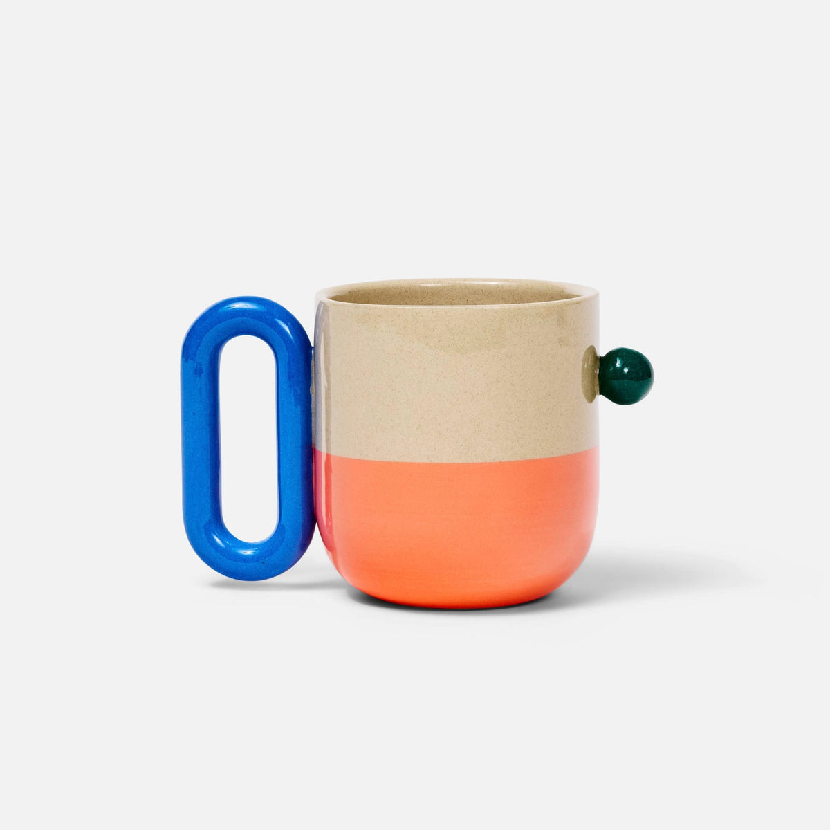 Color Block Mug | Coral