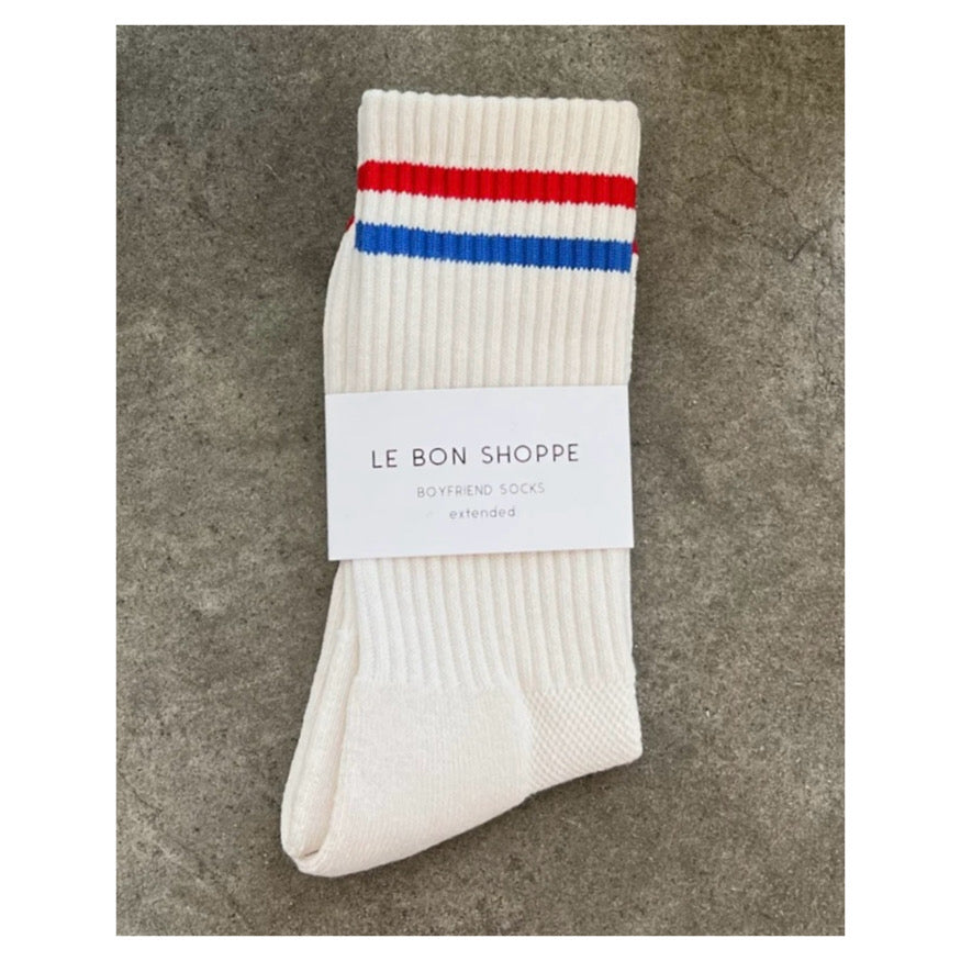 Extended Boyfriend Socks | Milk