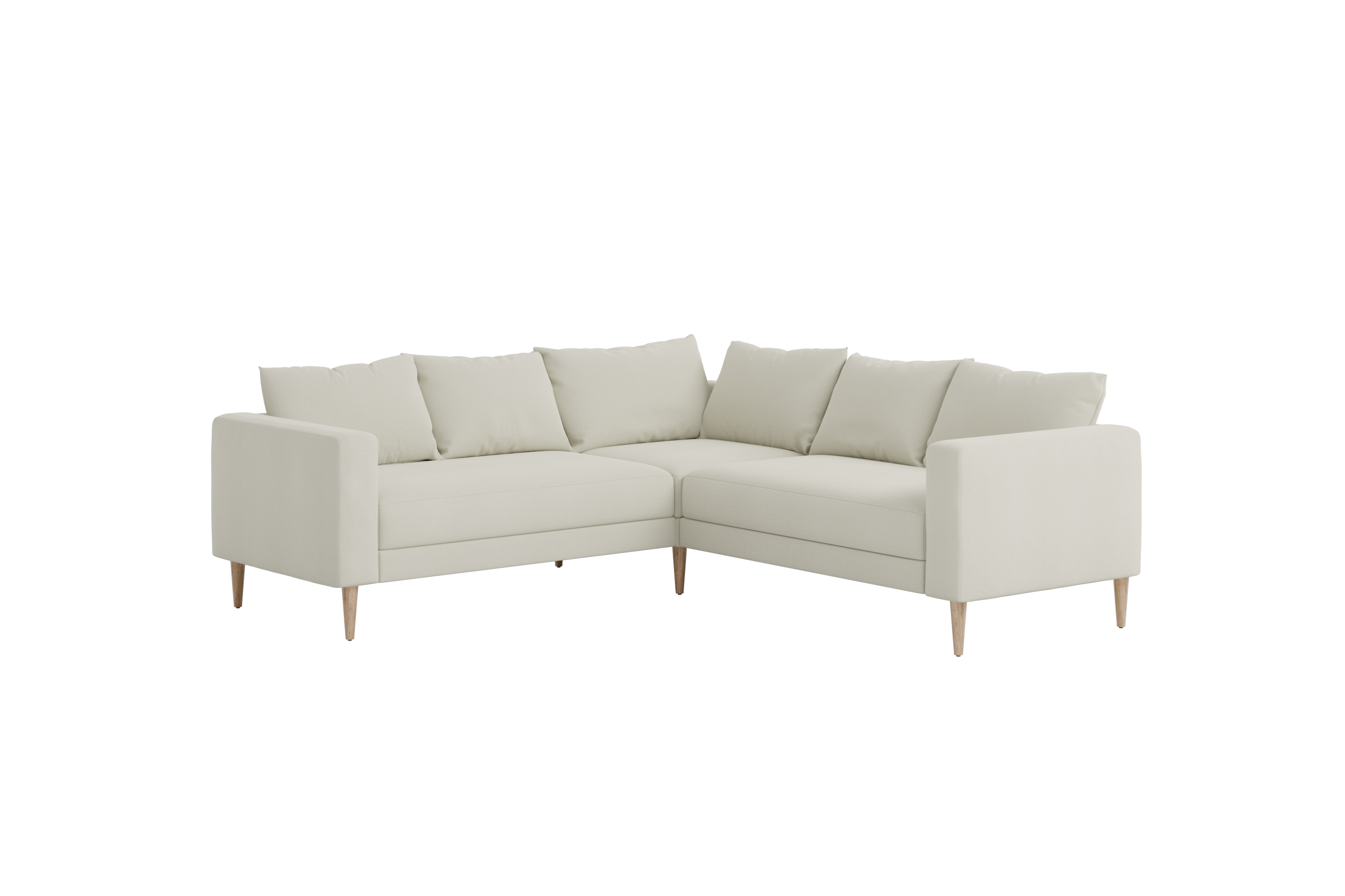 The Essential Corner Sectional | 5 Seat | Recycled Velvet