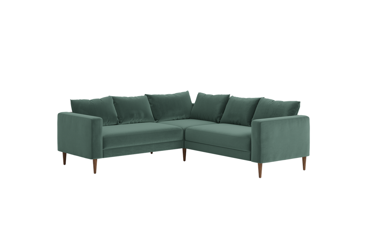 The Essential Corner Sectional | 5 Seat | Recycled Velvet