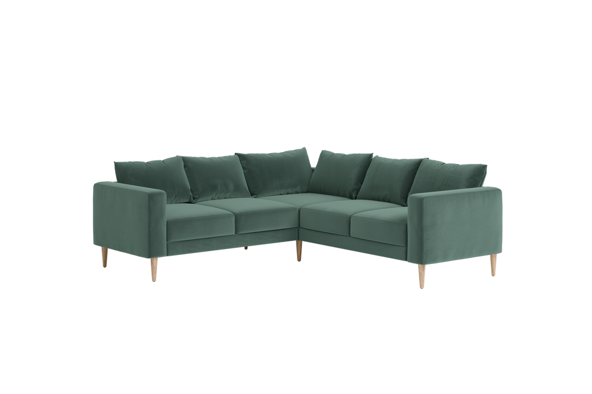 The Essential Corner Sectional | 5 Seat | Recycled Velvet
