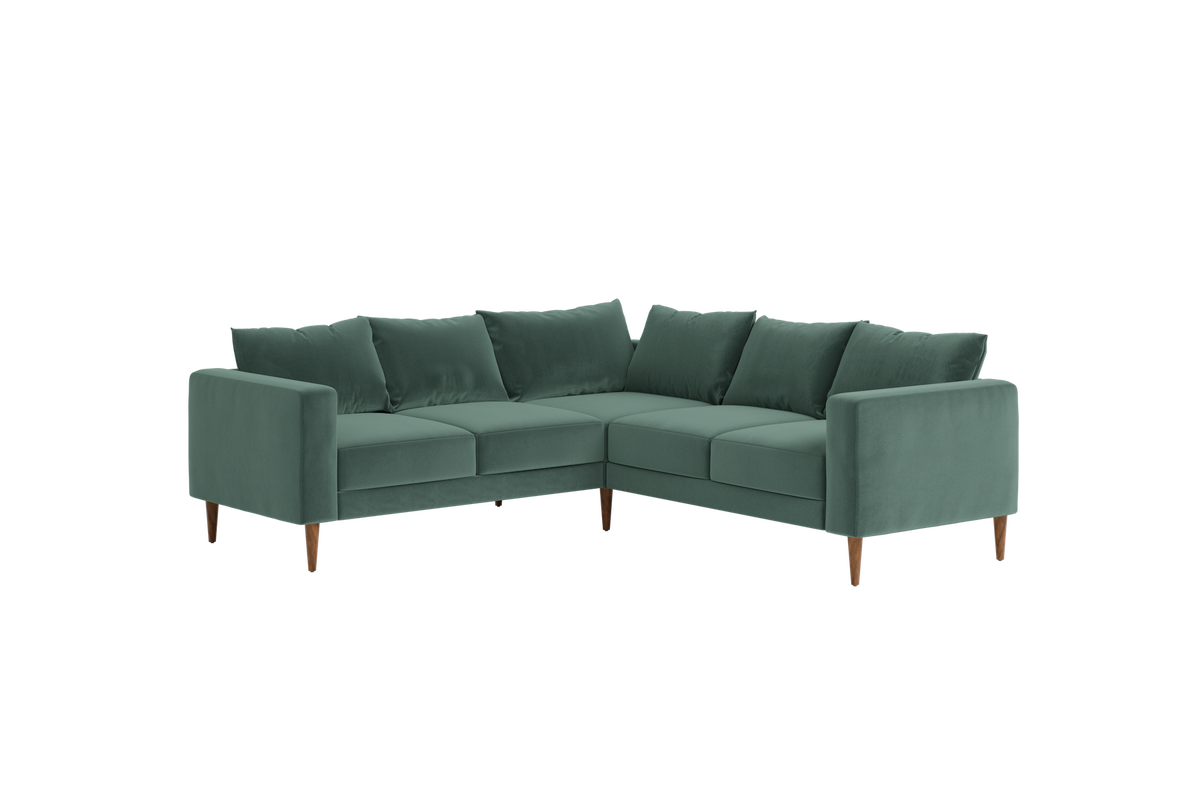 The Essential Corner Sectional | 5 Seat | Recycled Velvet