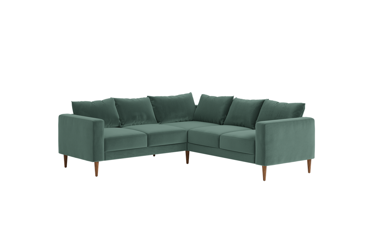 The Essential Corner Sectional | 5 Seat | Recycled Velvet