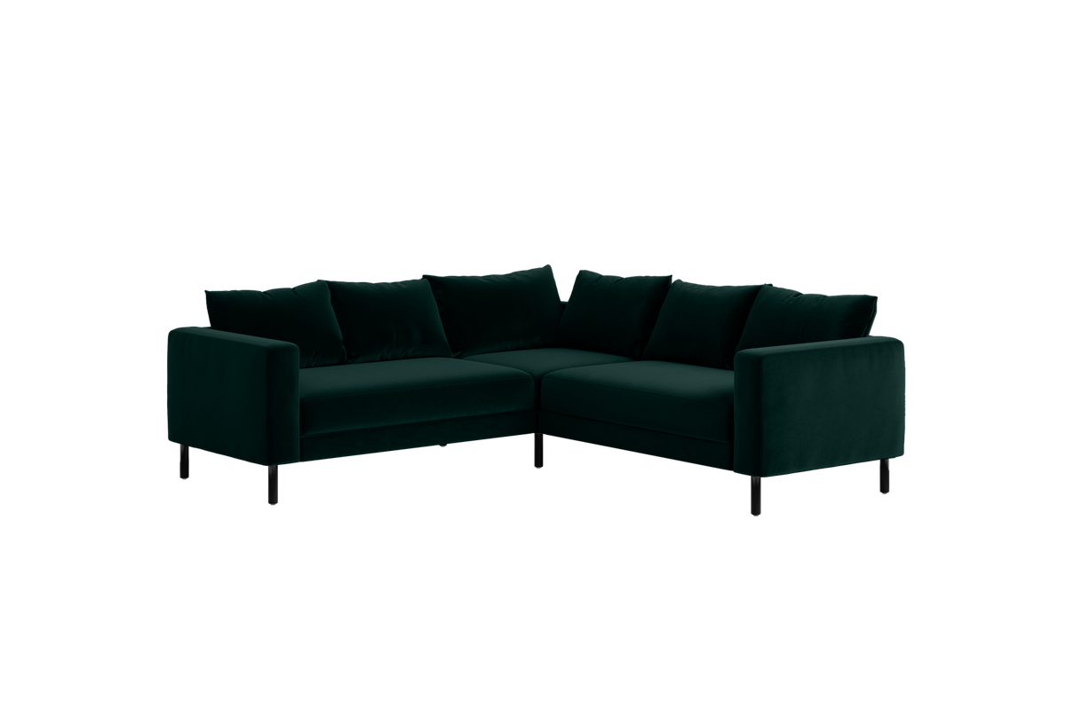 The Essential Corner Sectional | 5 Seat | Recycled Velvet