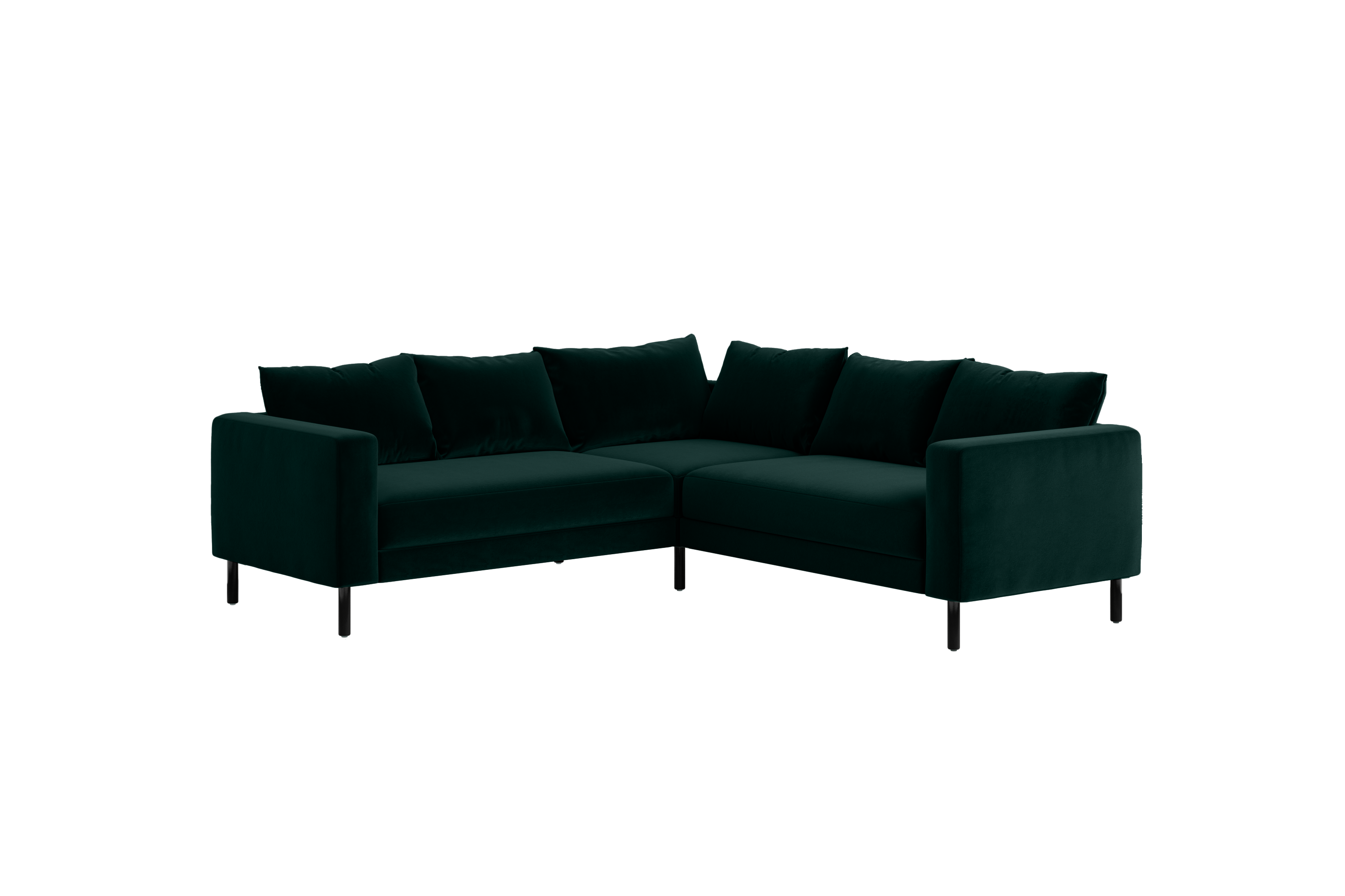 The Essential Corner Sectional | 5 Seat | Recycled Velvet