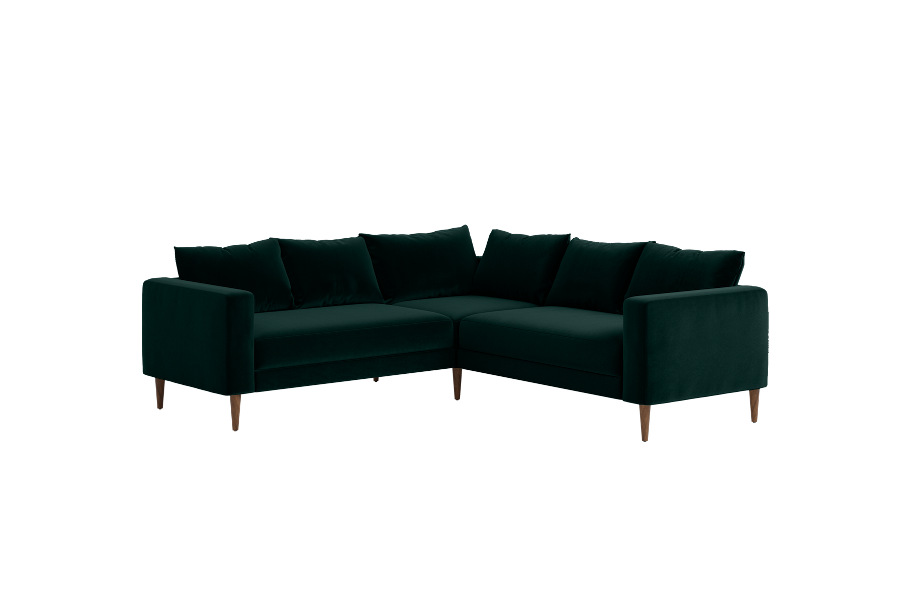 The Essential Corner Sectional | 5 Seat | Recycled Velvet