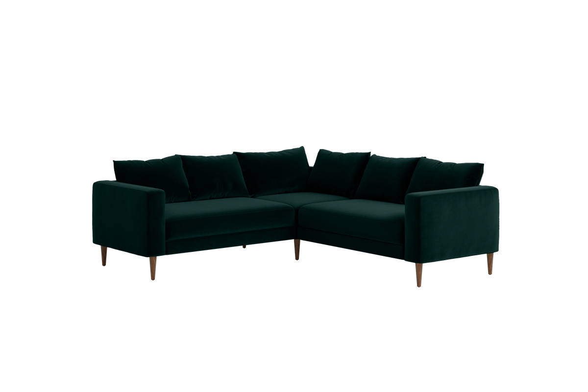 The Essential Corner Sectional | 5 Seat | Recycled Velvet