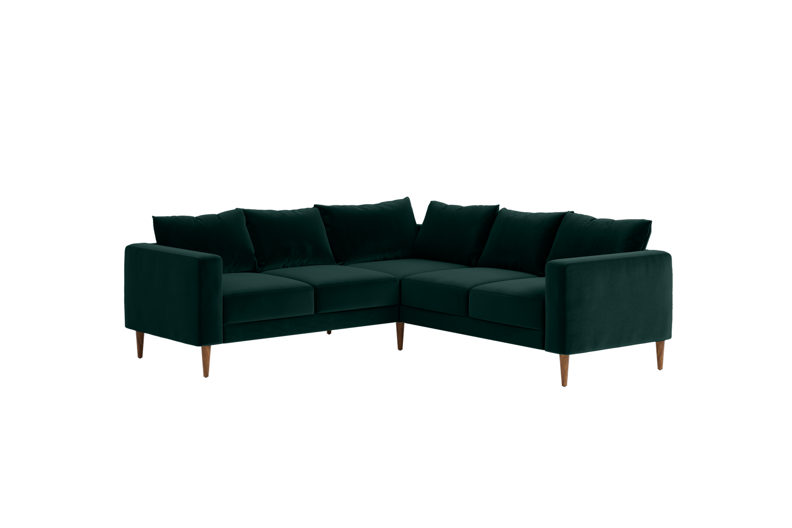 The Essential Corner Sectional | 5 Seat | Recycled Velvet