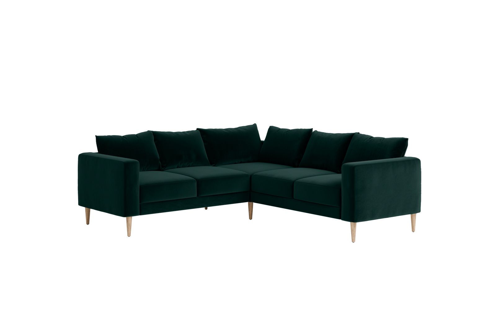 The Essential Corner Sectional | 5 Seat | Recycled Velvet