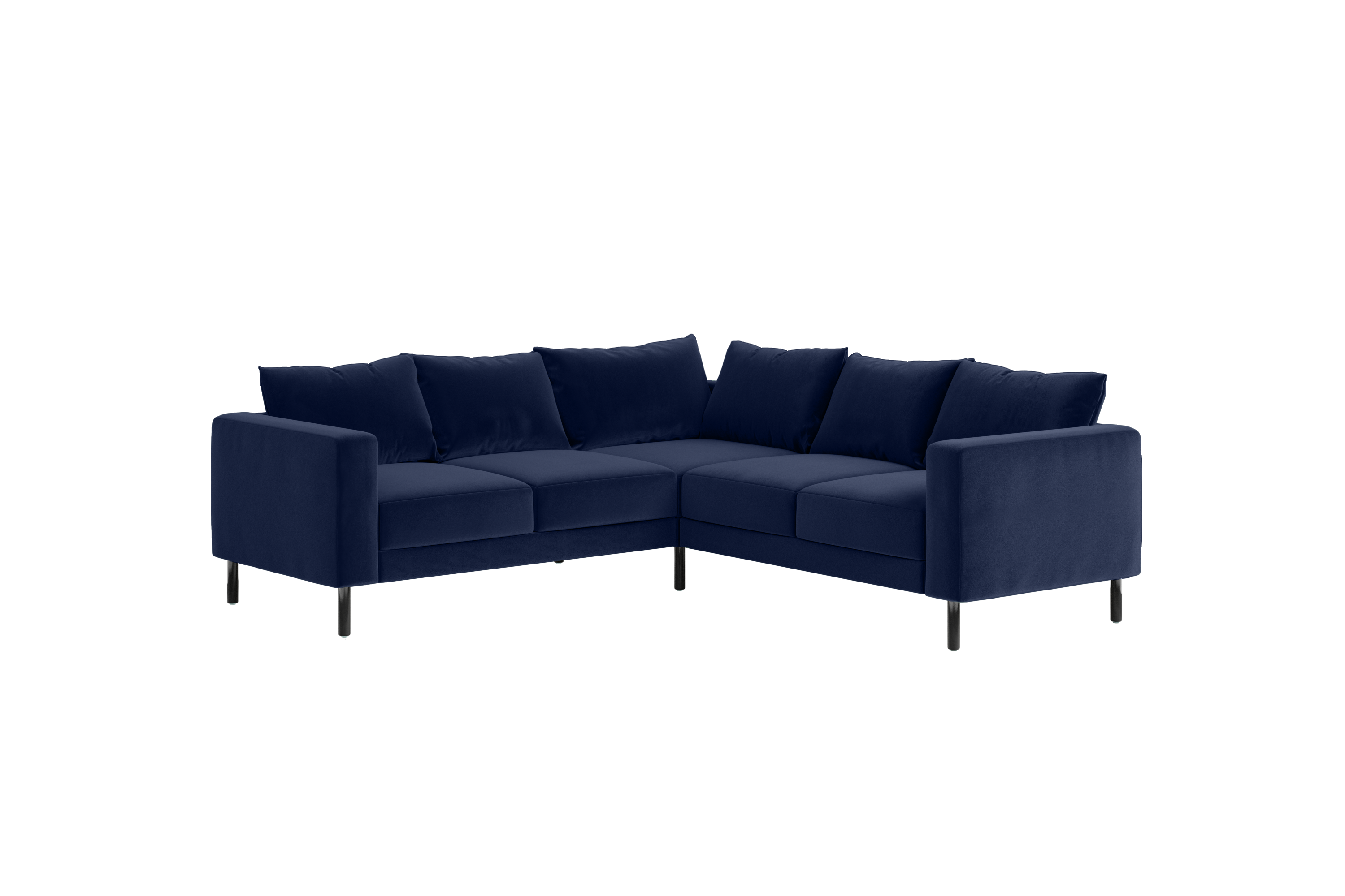 The Essential Corner Sectional | 5 Seat | Recycled Velvet