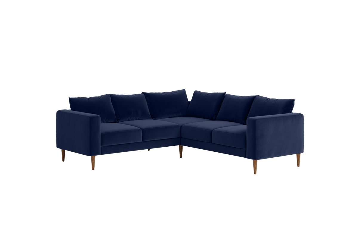 The Essential Corner Sectional | 5 Seat | Recycled Velvet
