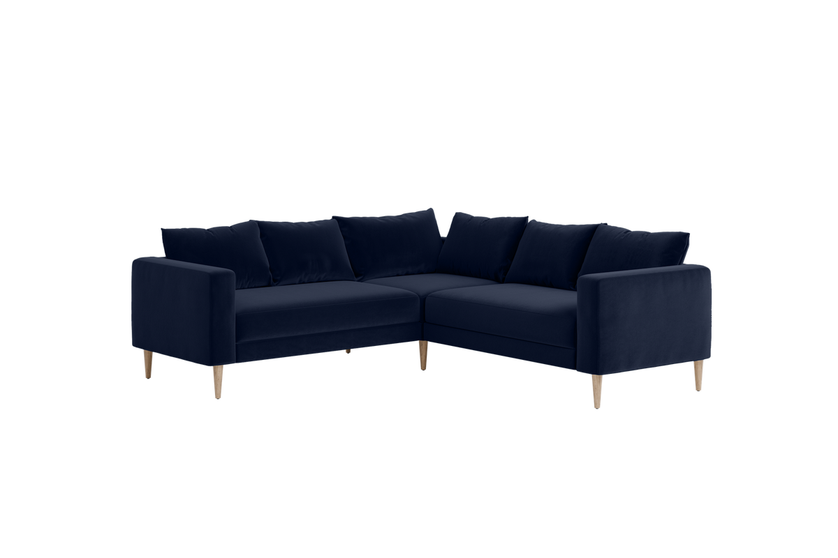 The Essential Corner Sectional | 5 Seat | Recycled Velvet