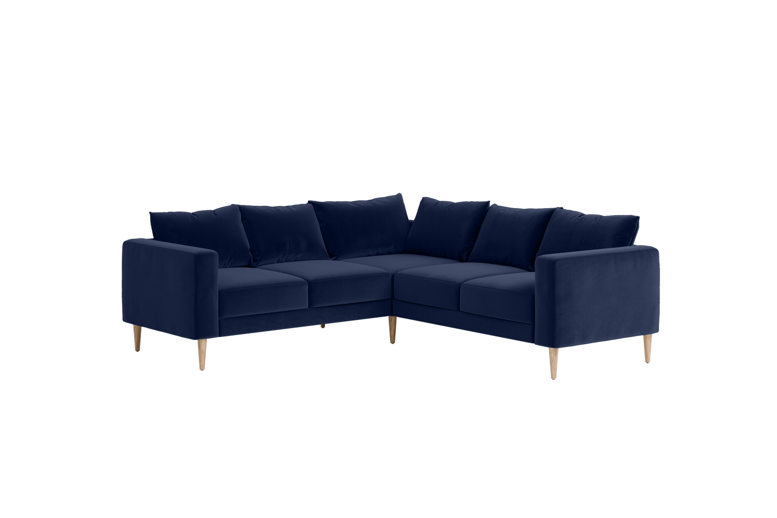 The Essential Corner Sectional | 5 Seat | Recycled Velvet