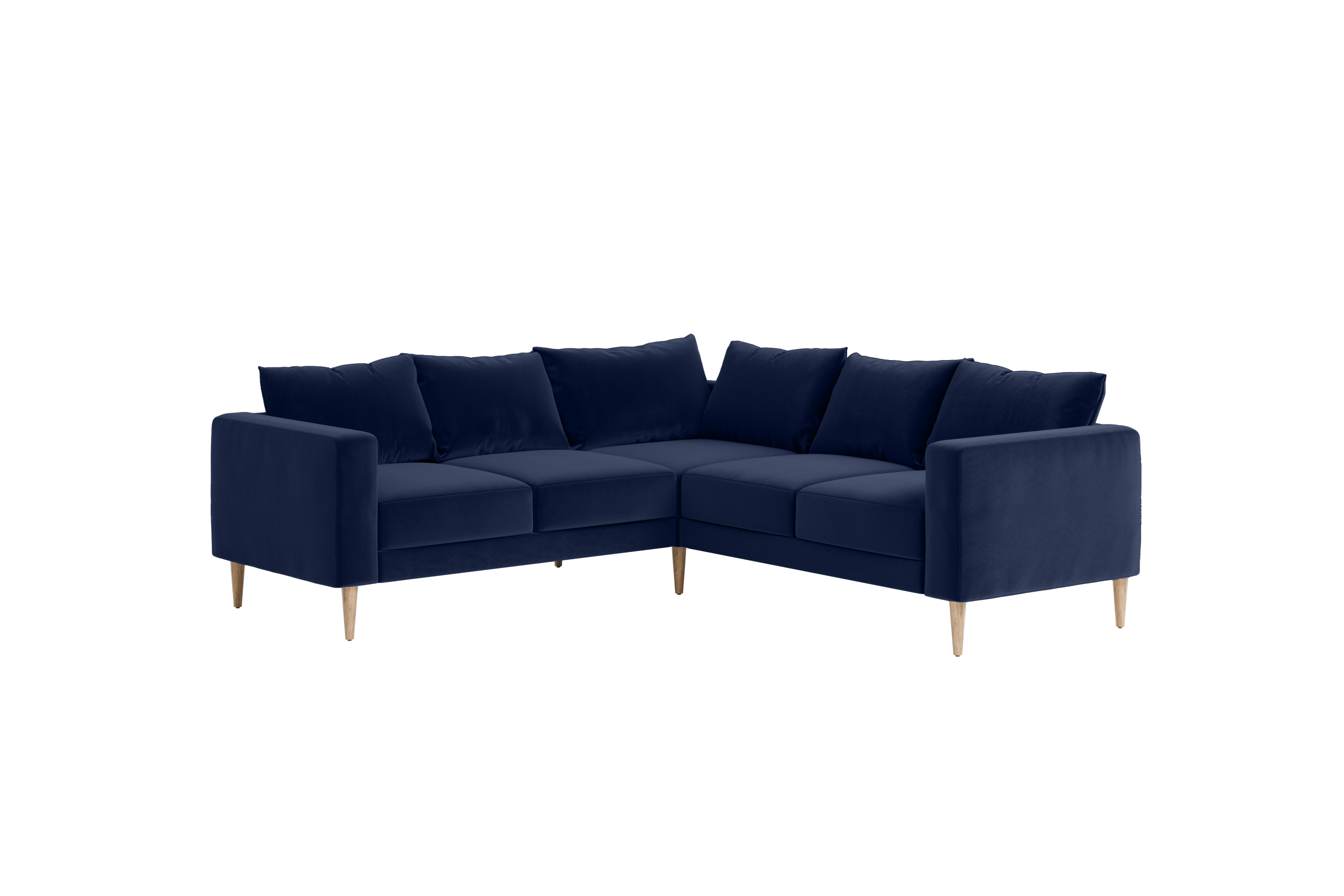 The Essential Corner Sectional | 5 Seat | Recycled Velvet