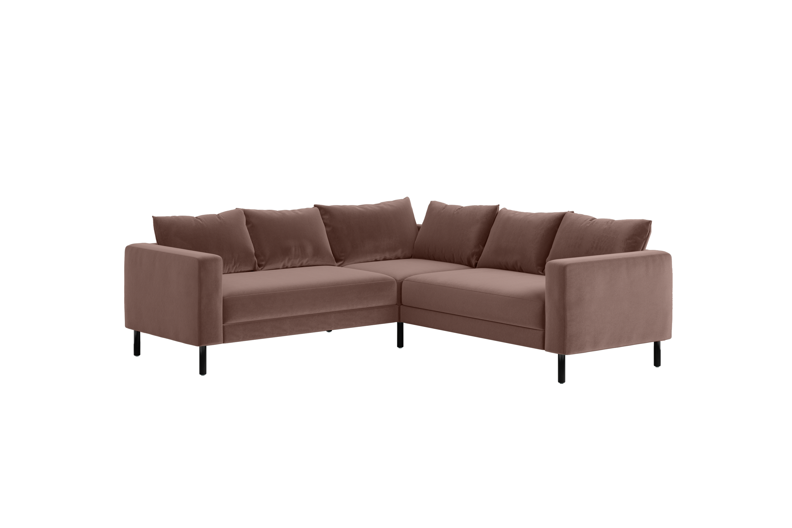 The Essential Corner Sectional | 5 Seat | Recycled Velvet