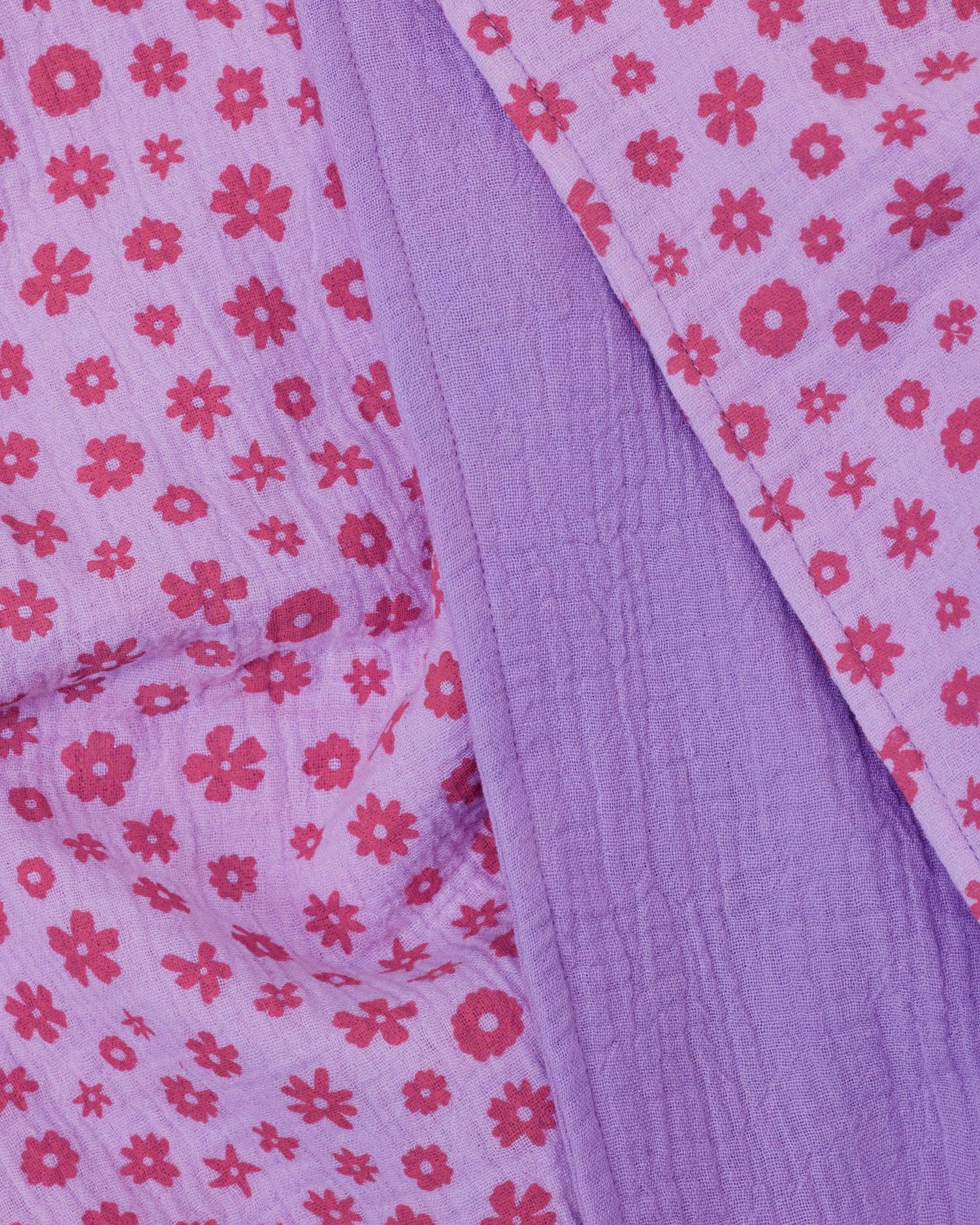 Organic Muslin Burp Cloth (3-Pack) | Lavender Cosmos