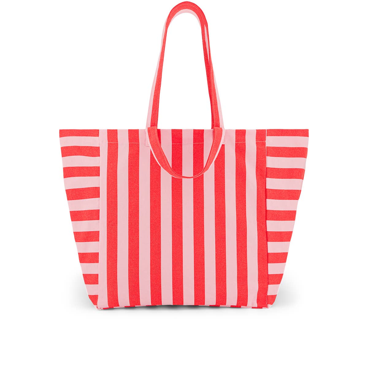 Elisa Tote Bag | Tomato & Pink Stripes