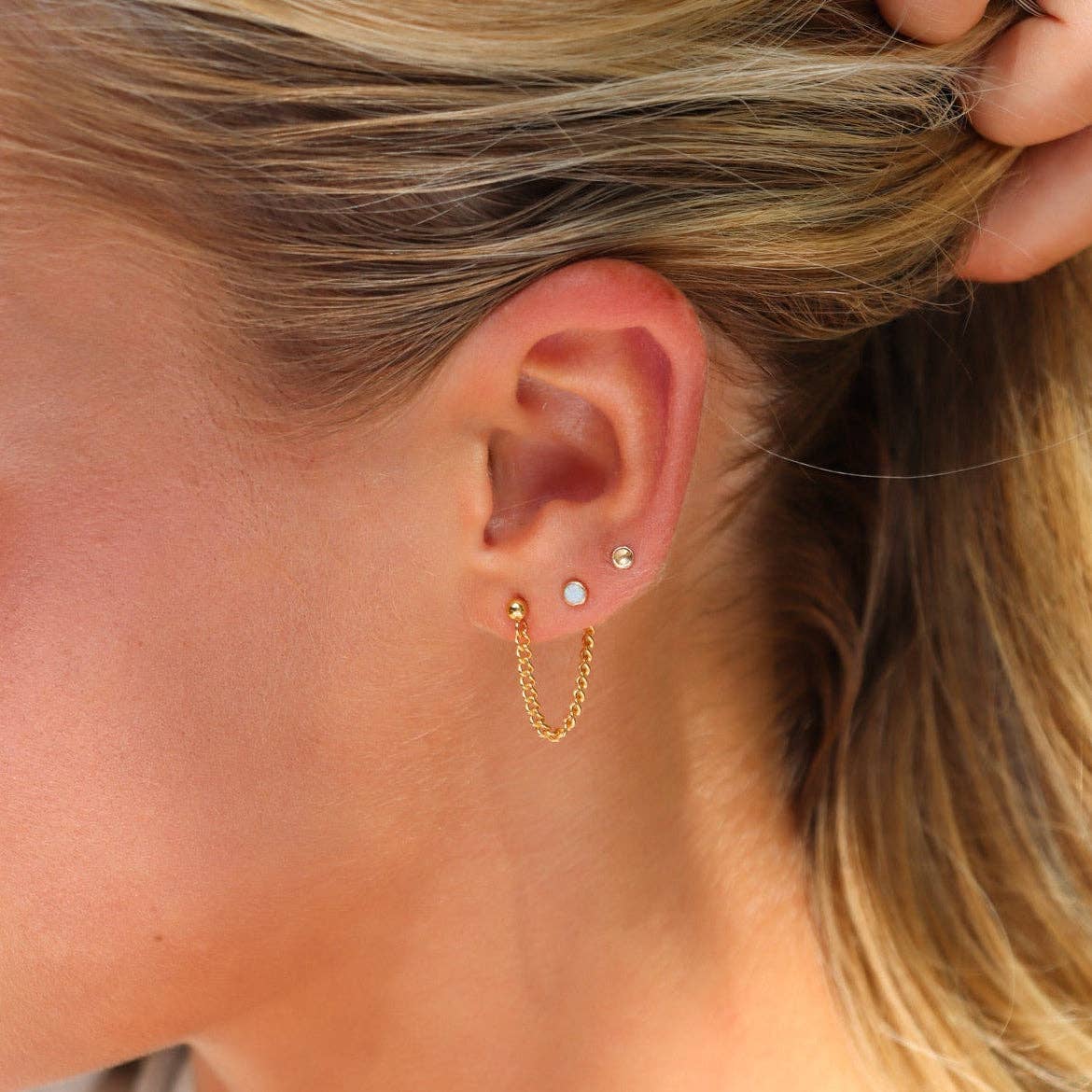 Tiny Cove Studs | Sterling Silver