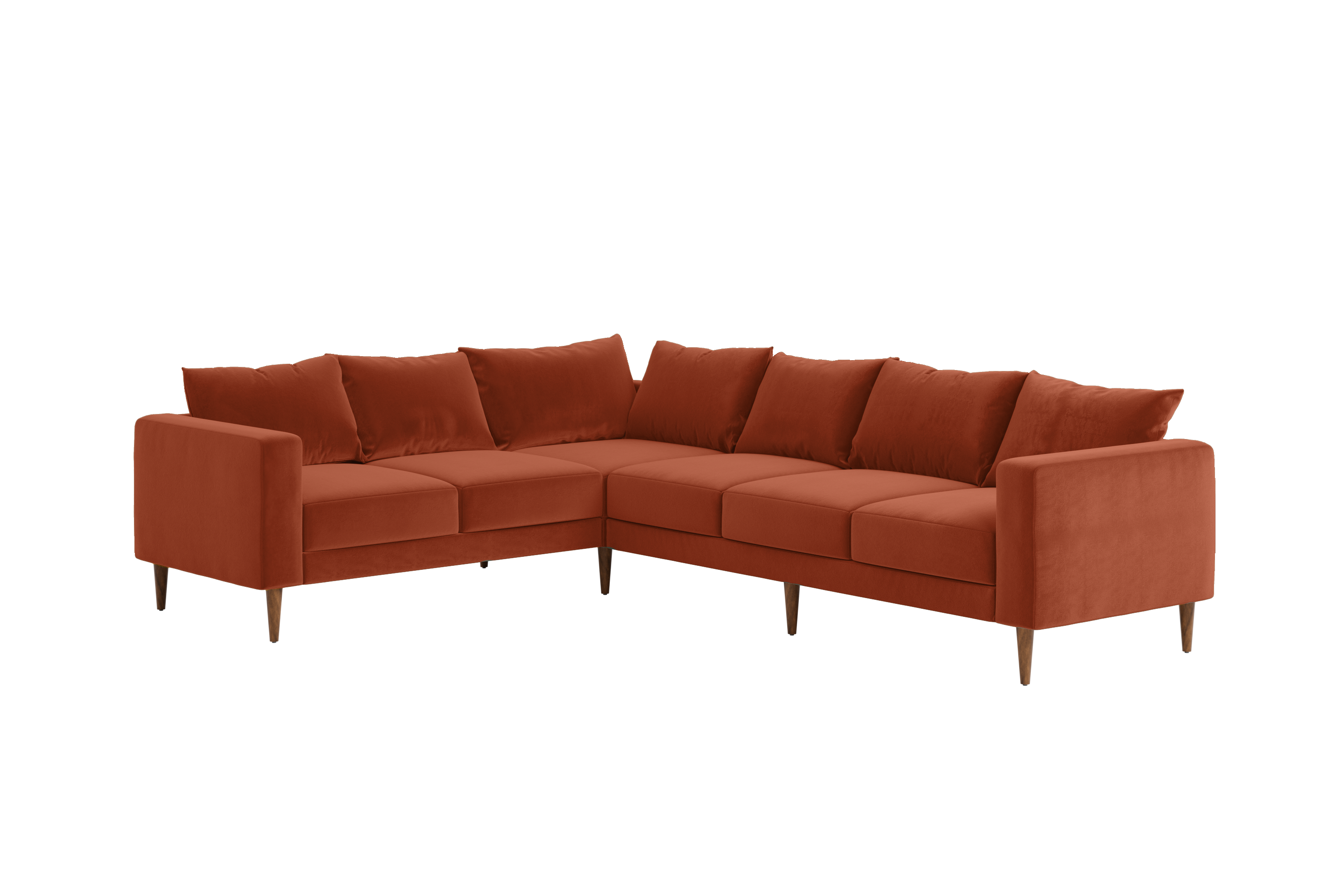 The Essential Corner Sectional | 6 Seat | Recycled Velvet