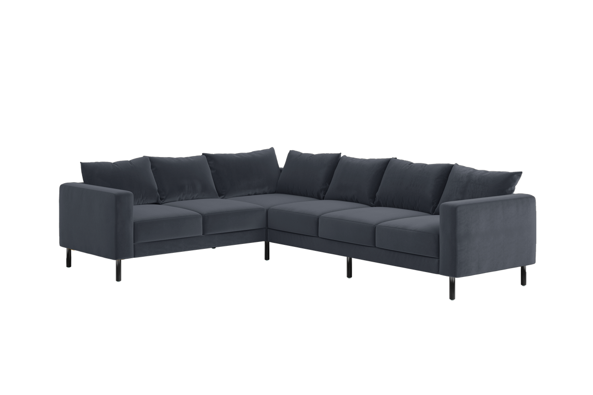 The Essential Corner Sectional | 6 Seat | Recycled Velvet