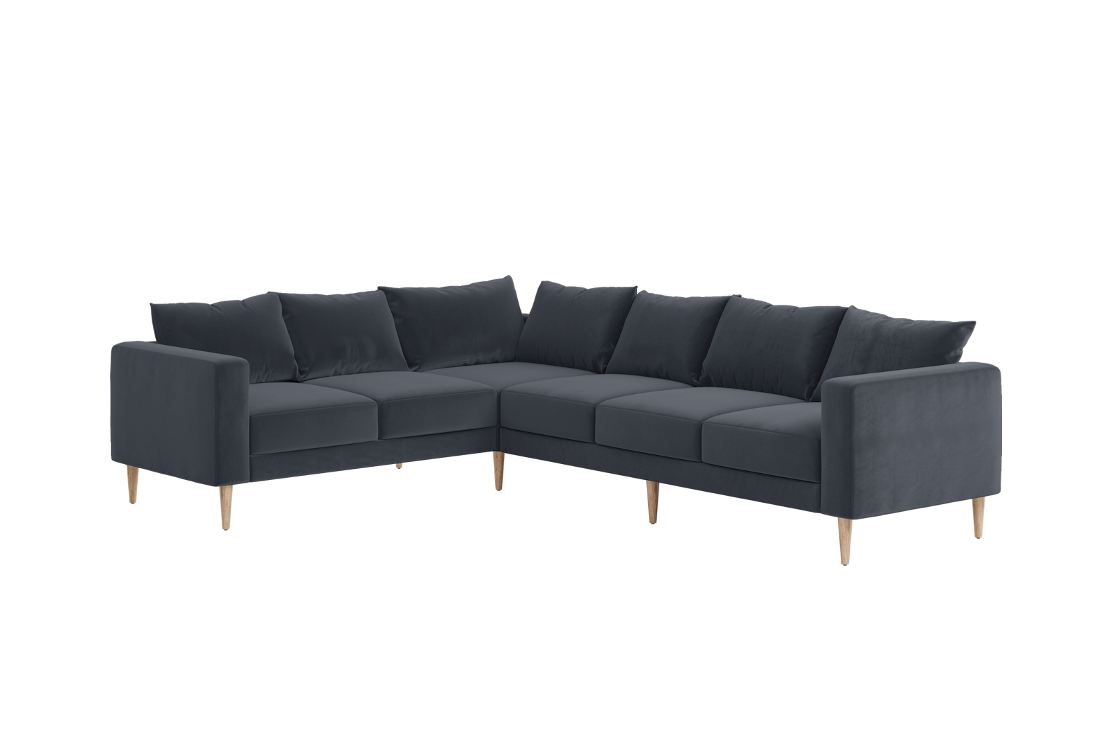 The Essential Corner Sectional | 6 Seat | Recycled Velvet