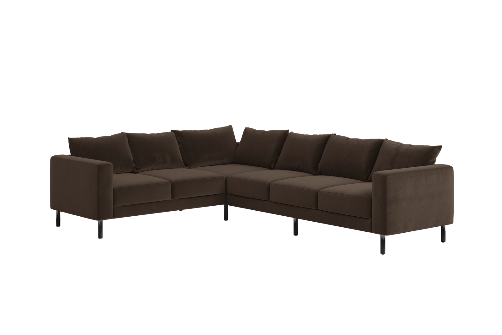 The Essential Corner Sectional | 6 Seat | Recycled Velvet