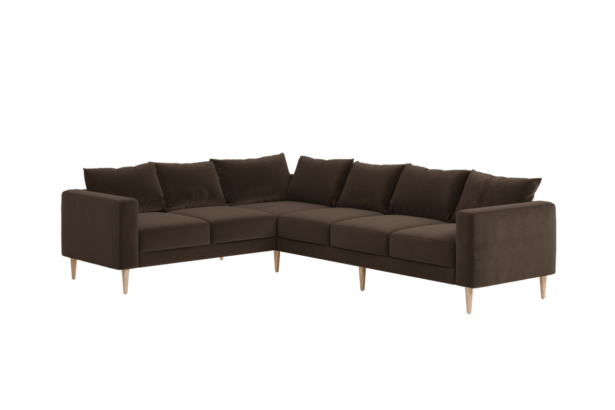 The Essential Corner Sectional | 6 Seat | Recycled Velvet