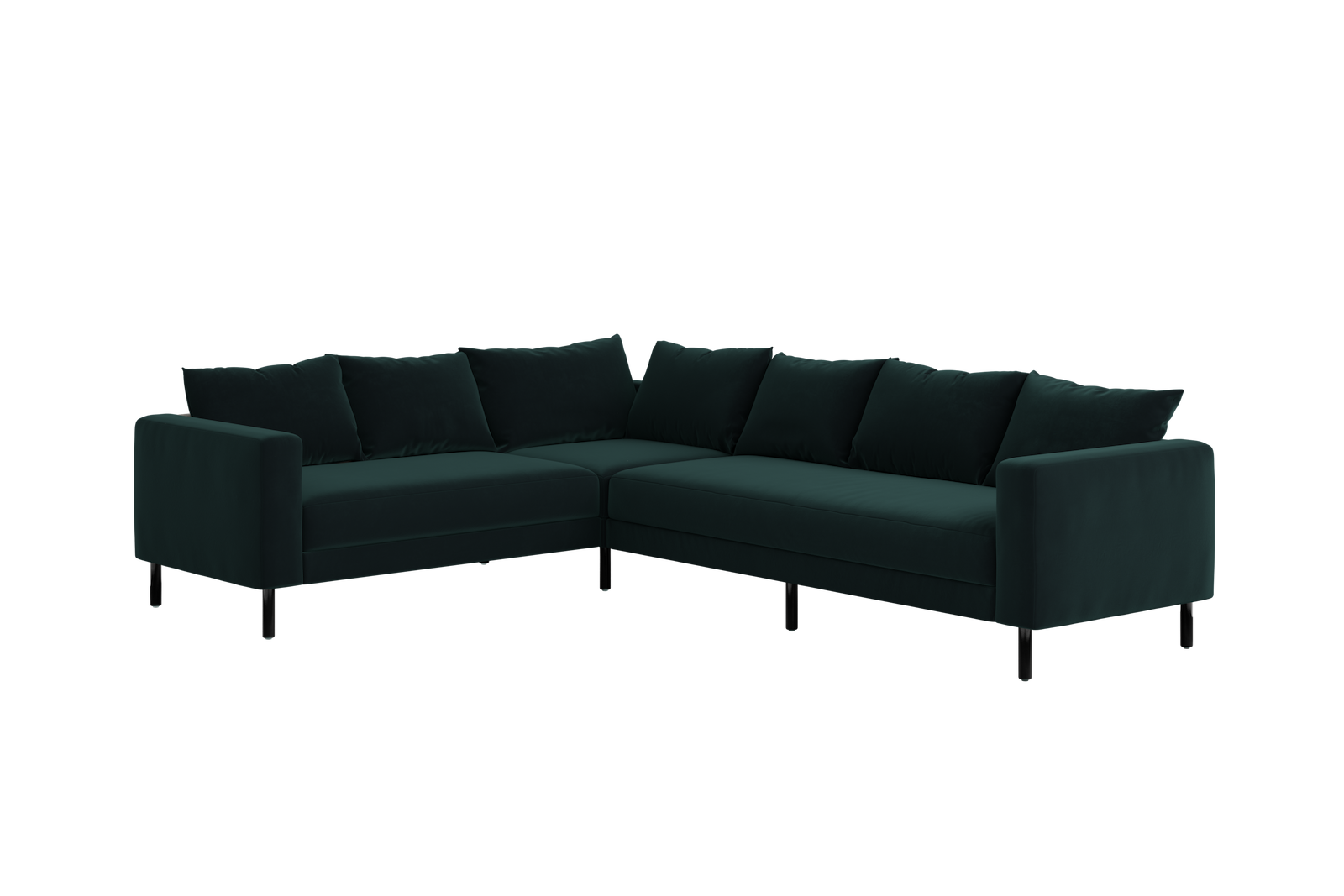 The Essential Corner Sectional | 6 Seat | Recycled Velvet