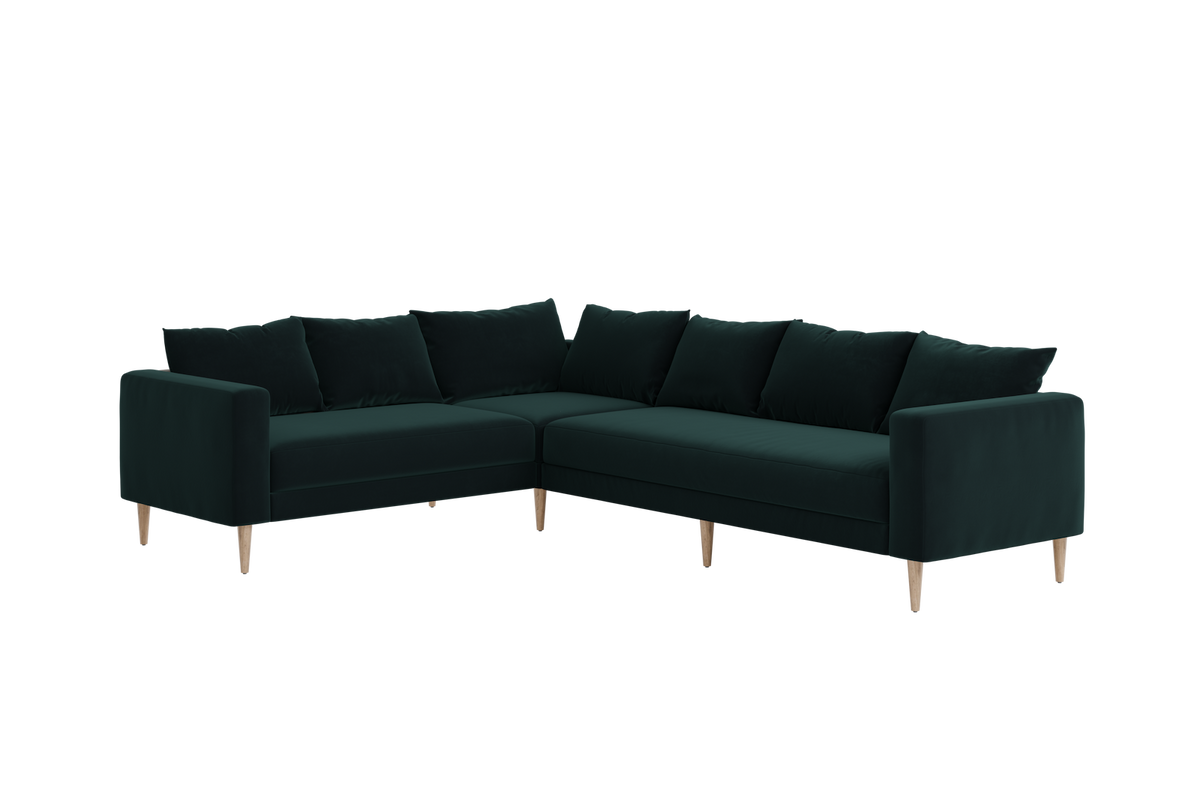 The Essential Corner Sectional | 6 Seat | Recycled Velvet