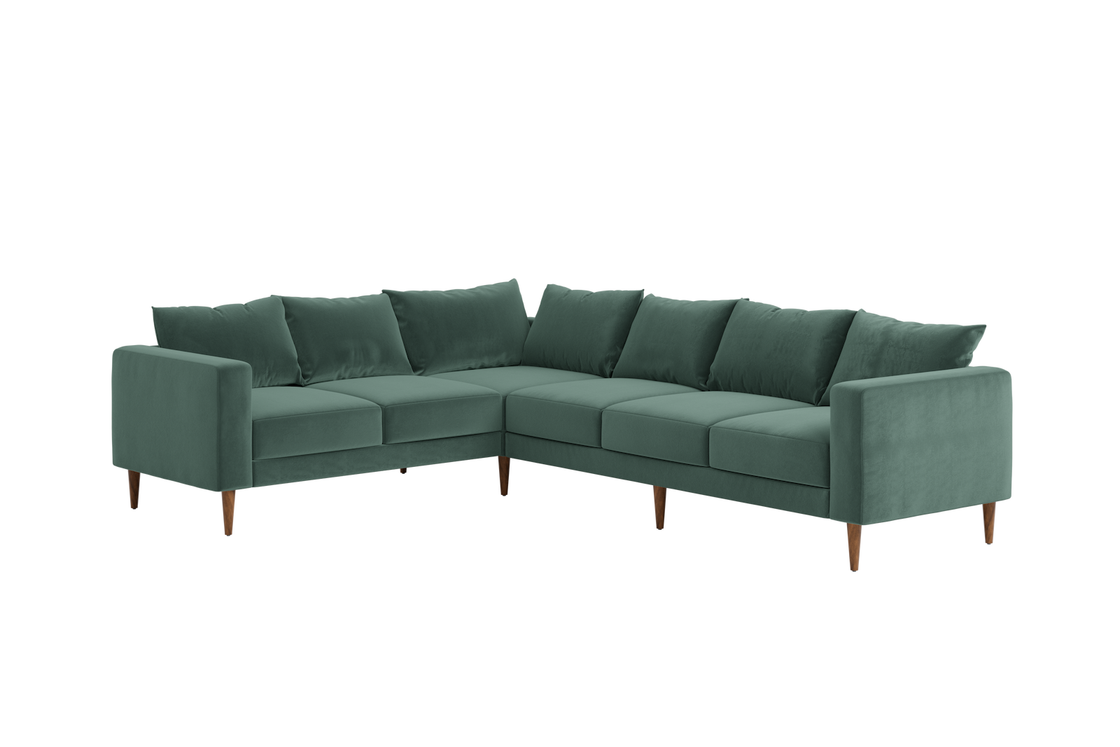 The Essential Corner Sectional | 6 Seat | Recycled Velvet