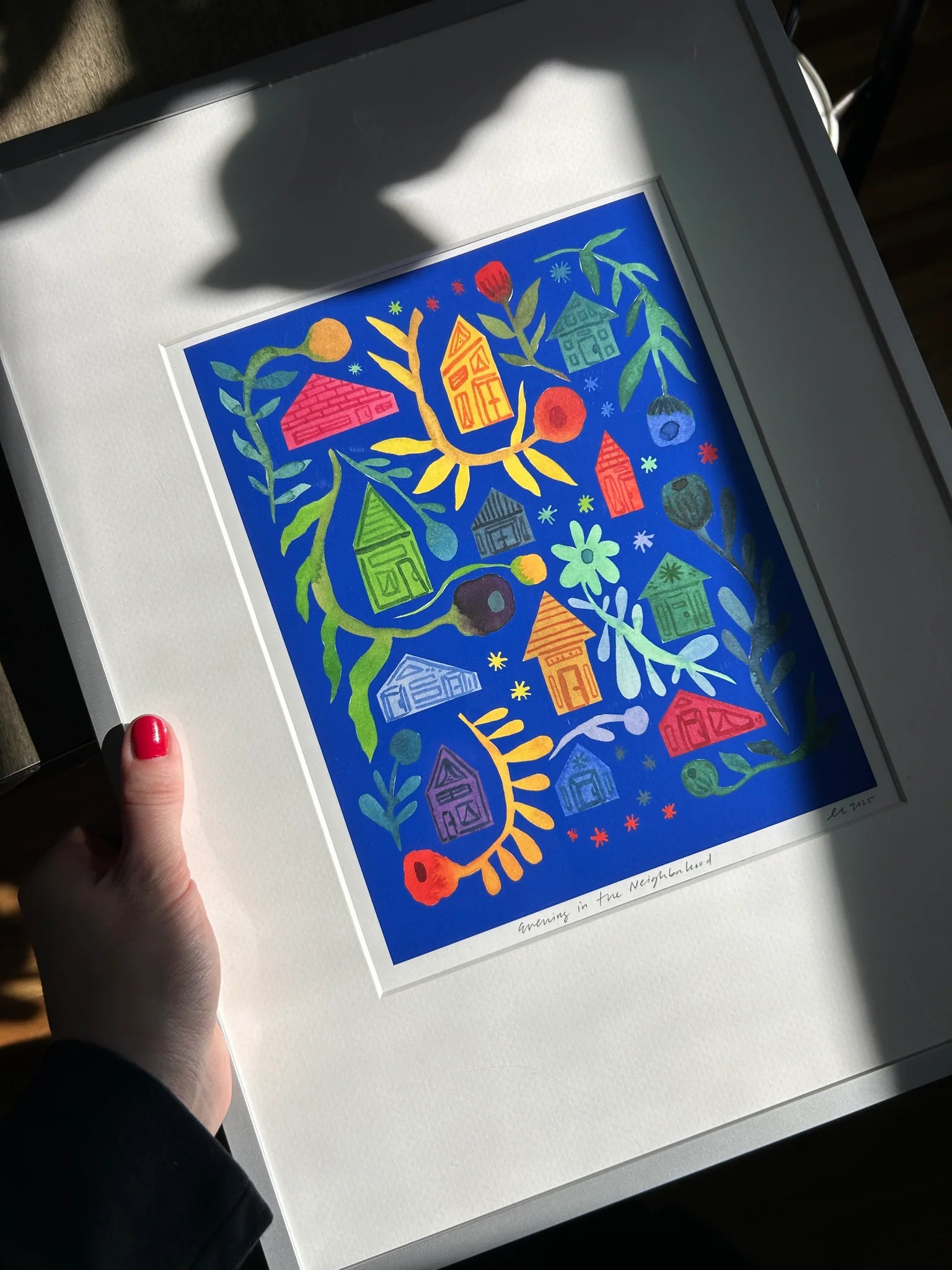 8”x10” Giclée Fine Art Print: Evening in the Neighborhood