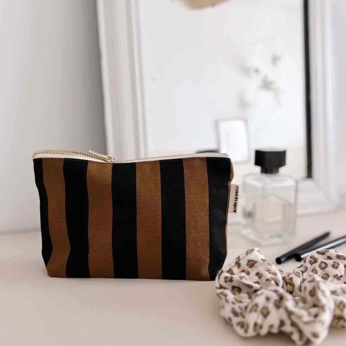Sofia Pouch | Cumin Stripes