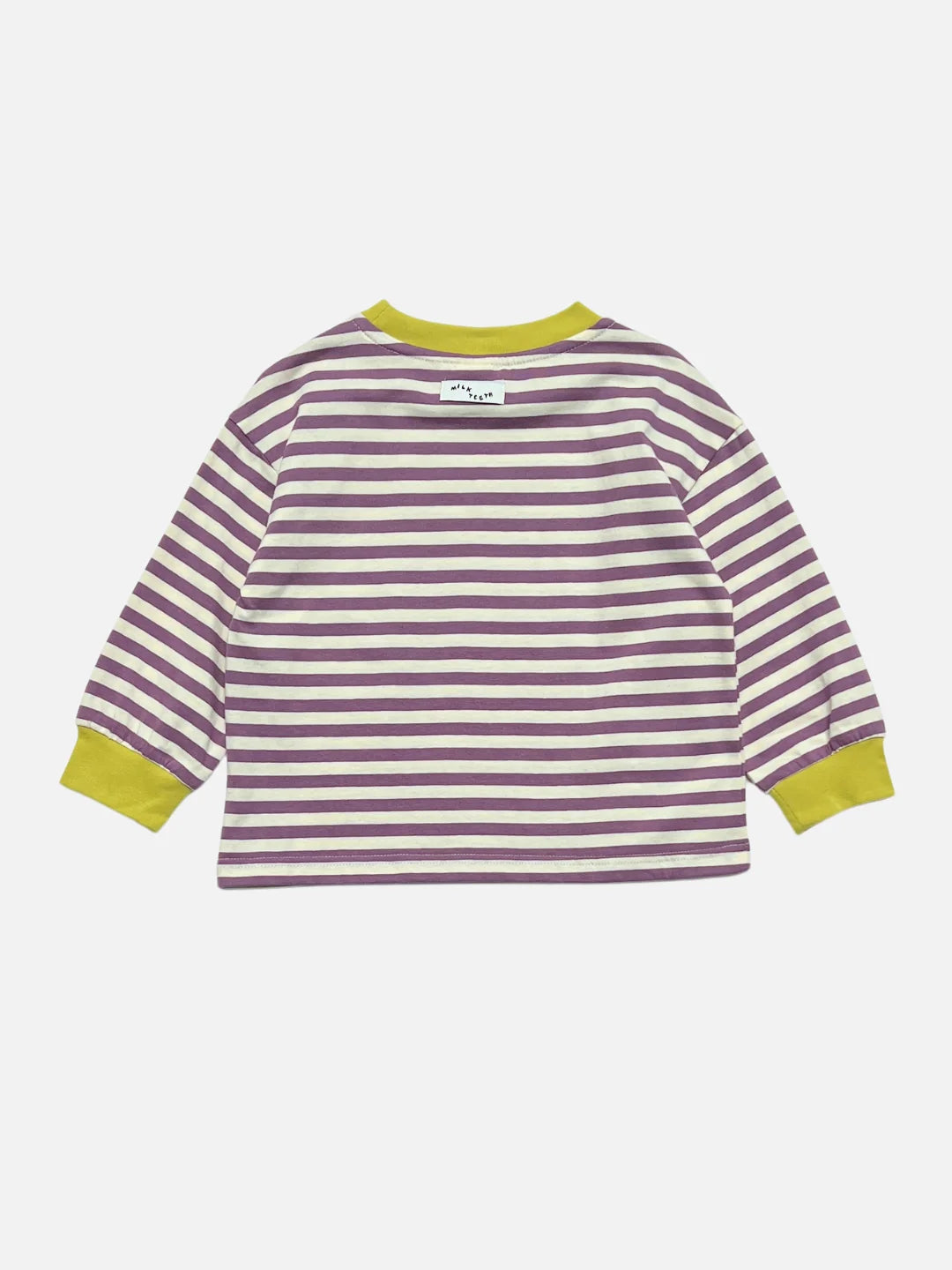 Kid's Stripe Longsleeve | Purple + Yellow