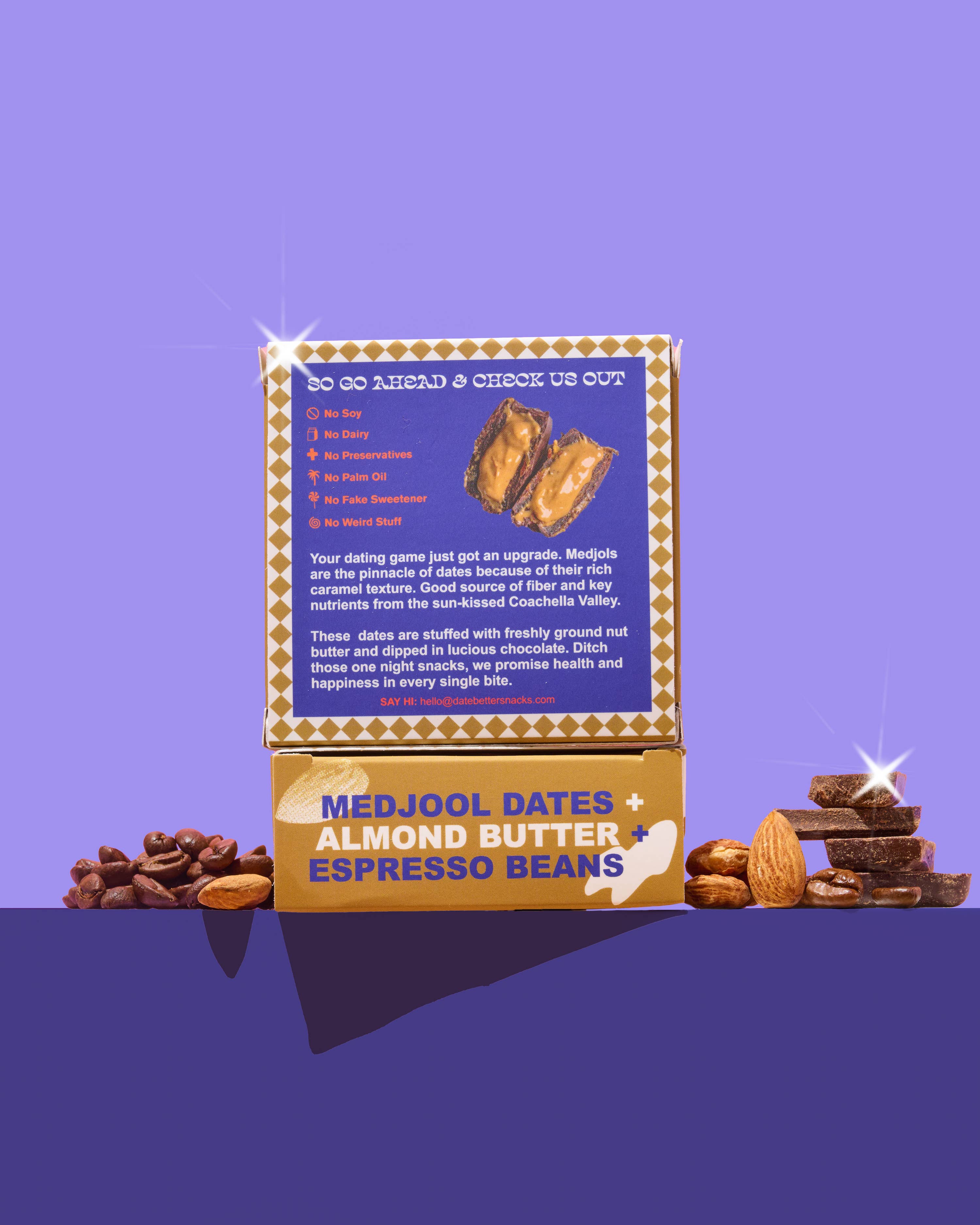 Almond Java Crunch Covered Dates