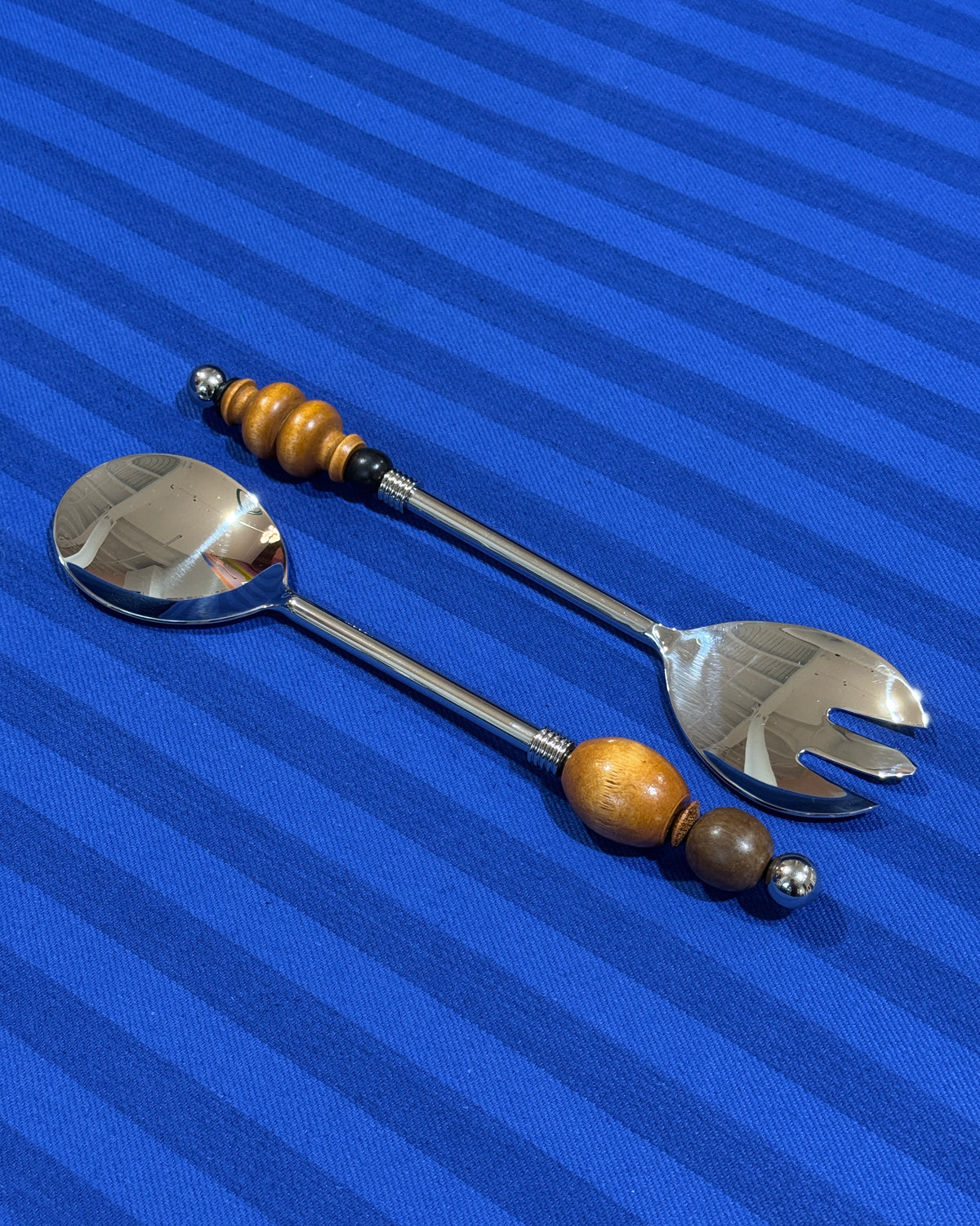 Beaded Serving Utensils | Natural/Brown