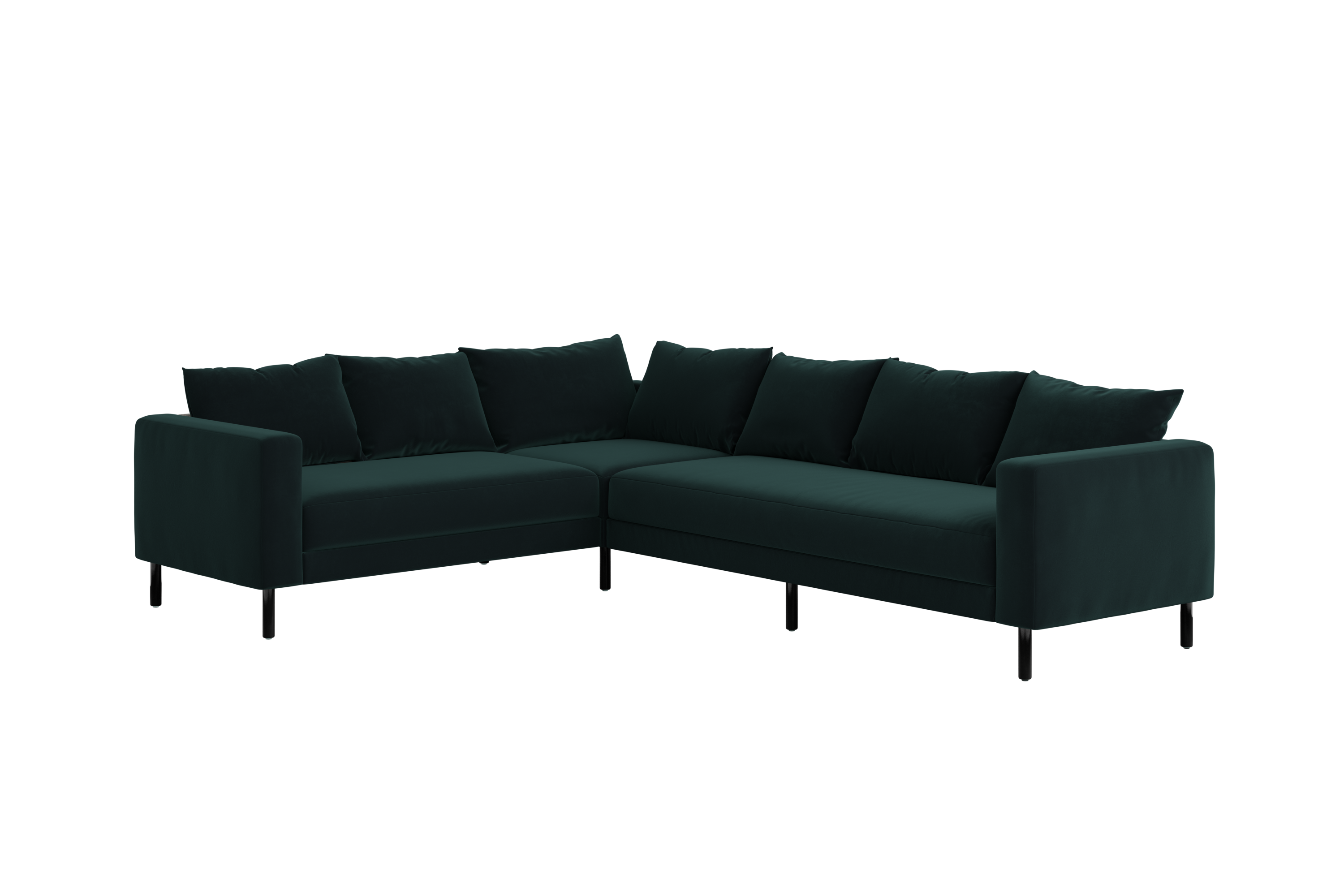 The Essential Corner Sectional | 6 Seat | Recycled Velvet