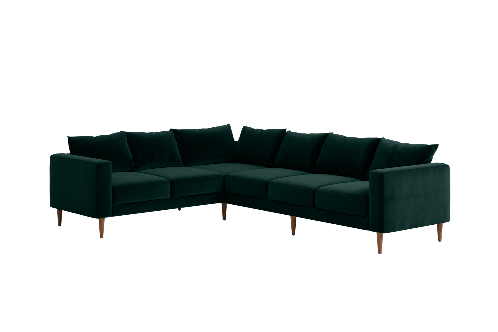 The Essential Corner Sectional | 6 Seat | Recycled Velvet
