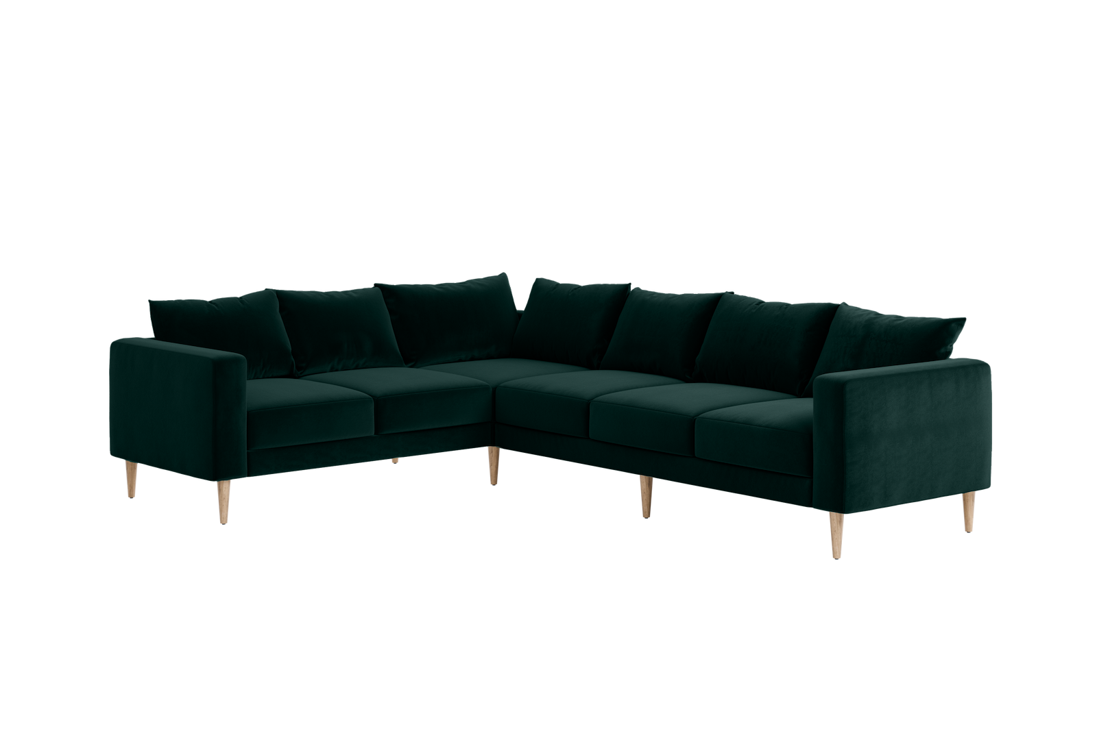 The Essential Corner Sectional | 6 Seat | Recycled Velvet