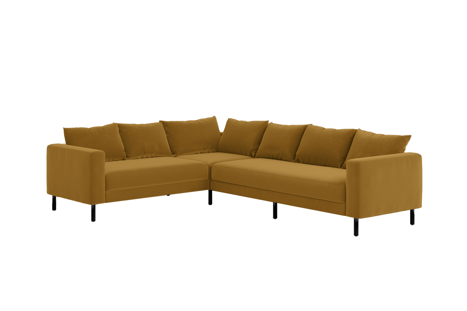 The Essential Corner Sectional | 6 Seat | Recycled Velvet