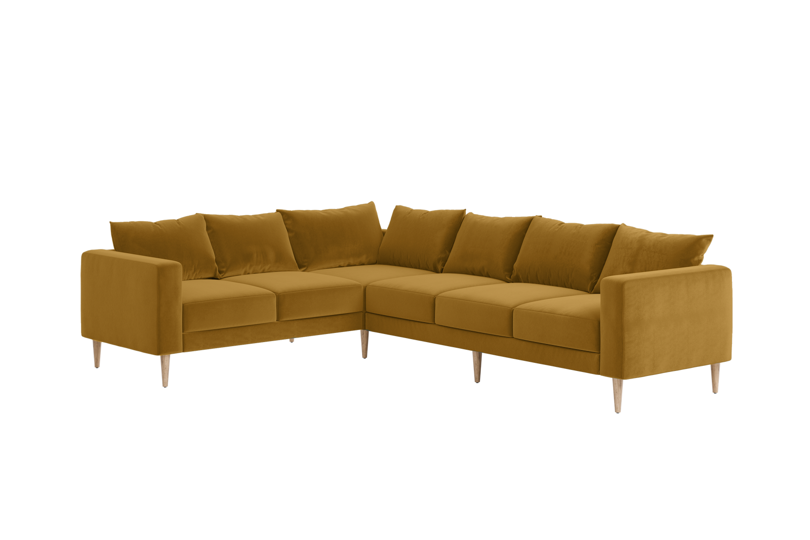 The Essential Corner Sectional | 6 Seat | Recycled Velvet
