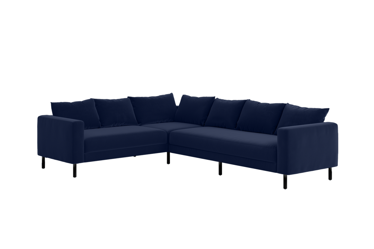 The Essential Corner Sectional | 6 Seat | Recycled Velvet