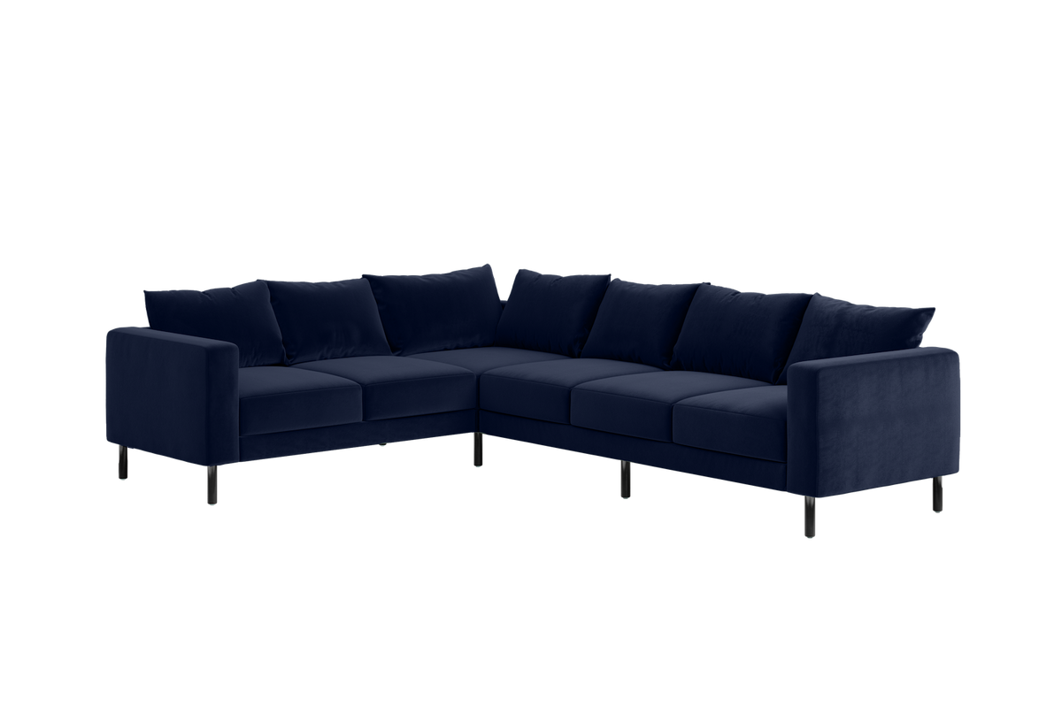 The Essential Corner Sectional | 6 Seat | Recycled Velvet