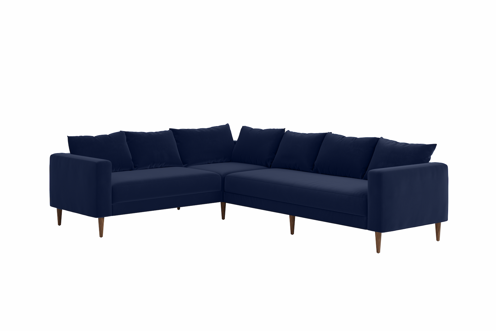 The Essential Corner Sectional | 6 Seat | Recycled Velvet
