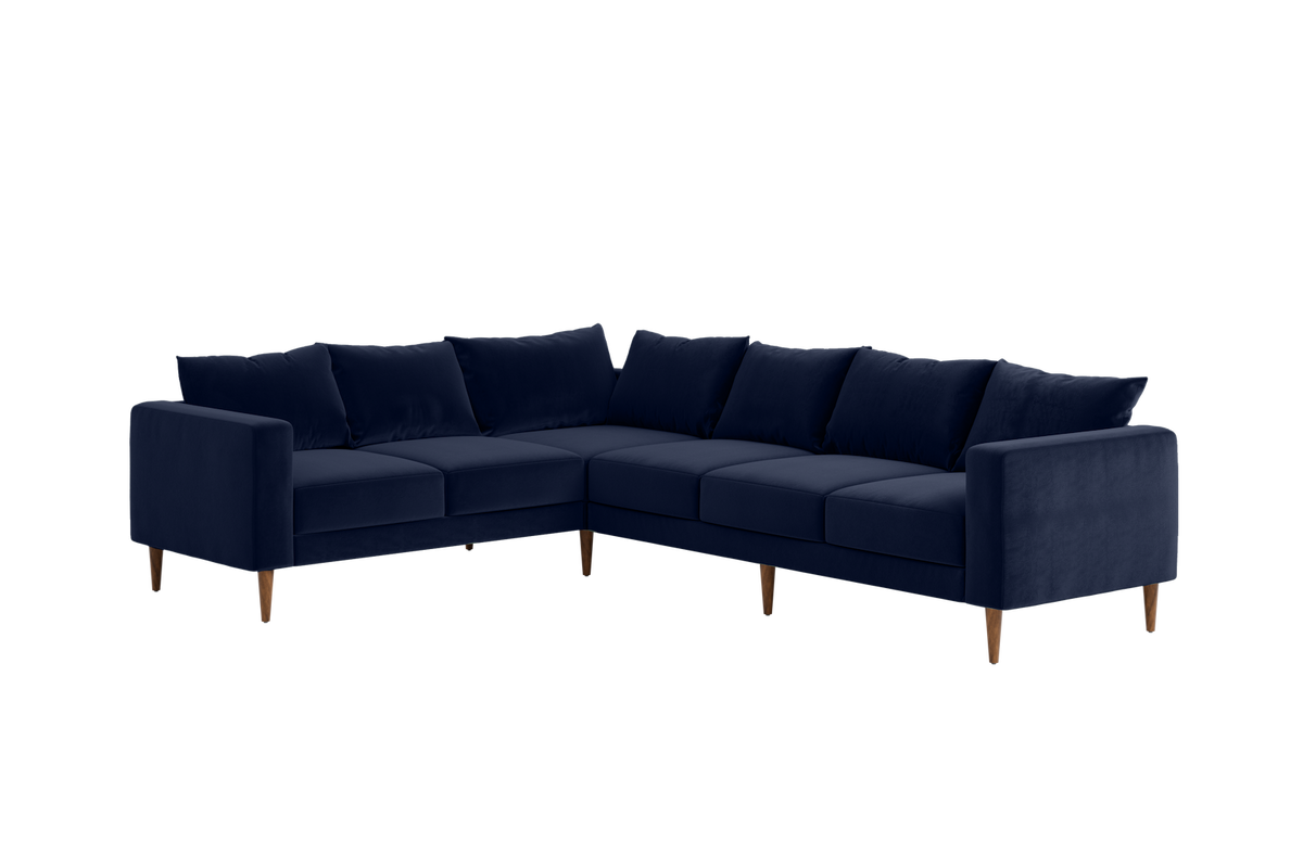 The Essential Corner Sectional | 6 Seat | Recycled Velvet