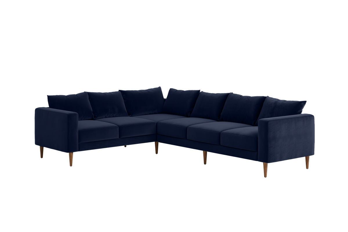 The Essential Corner Sectional | 6 Seat | Recycled Velvet