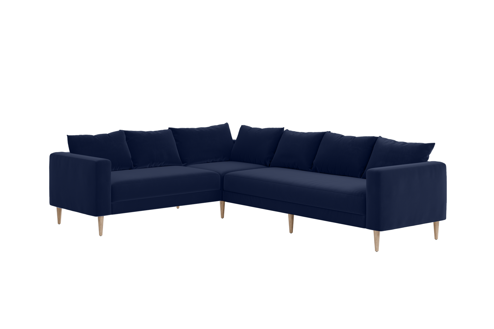 The Essential Corner Sectional | 6 Seat | Recycled Velvet