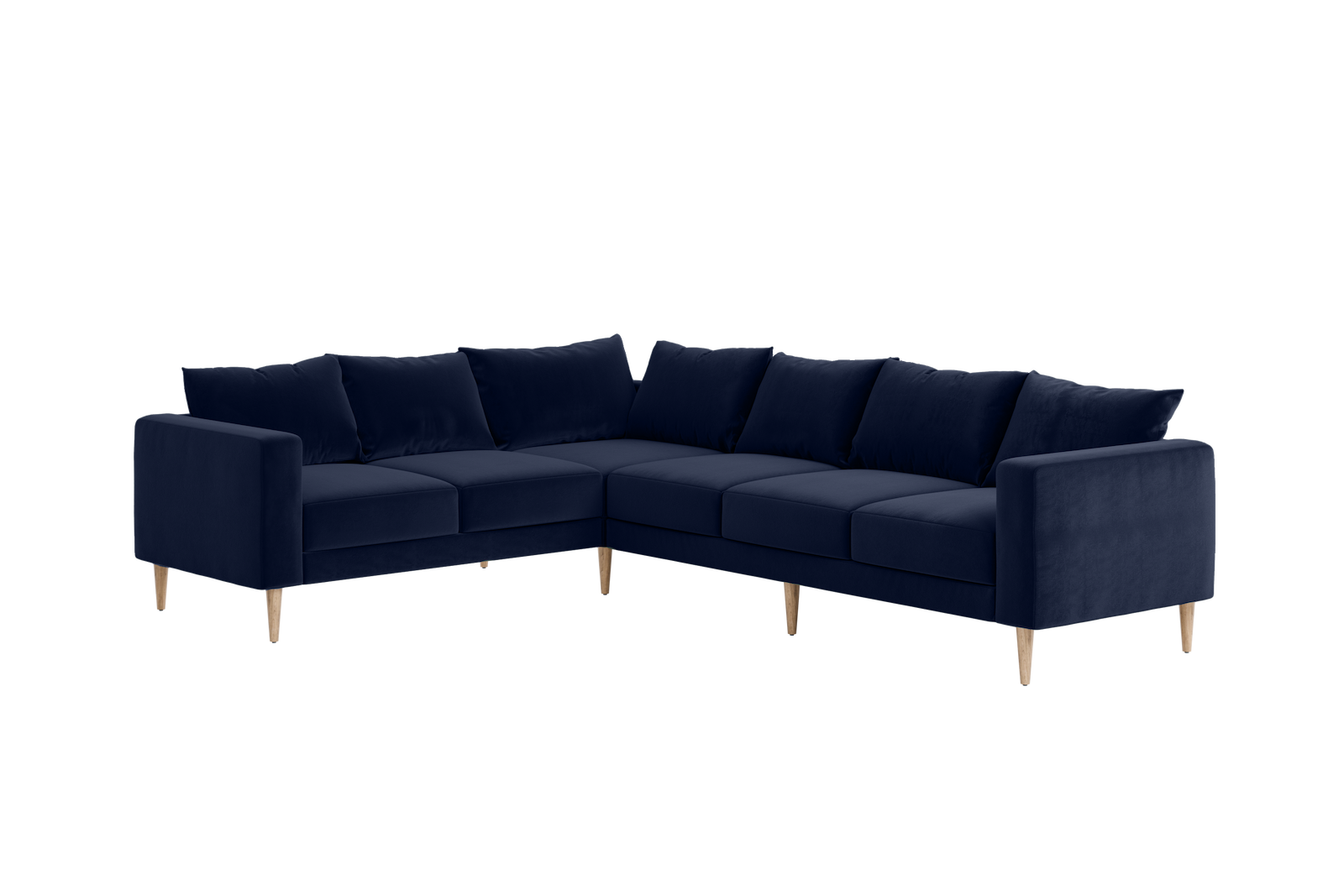 The Essential Corner Sectional | 6 Seat | Recycled Velvet