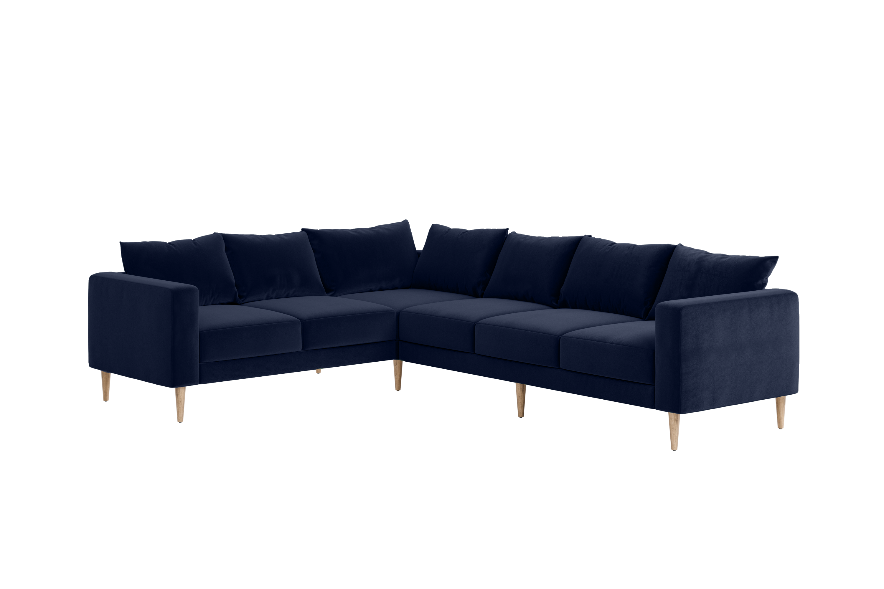 The Essential Corner Sectional | 6 Seat | Recycled Velvet